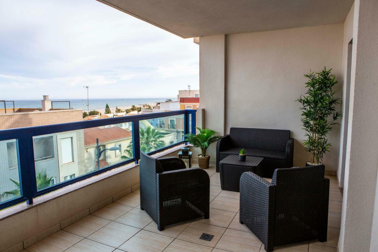 Apartment Las Sirenas, Wifi 100 Mb, Sea View Roquetas de Mar Luaran gambar