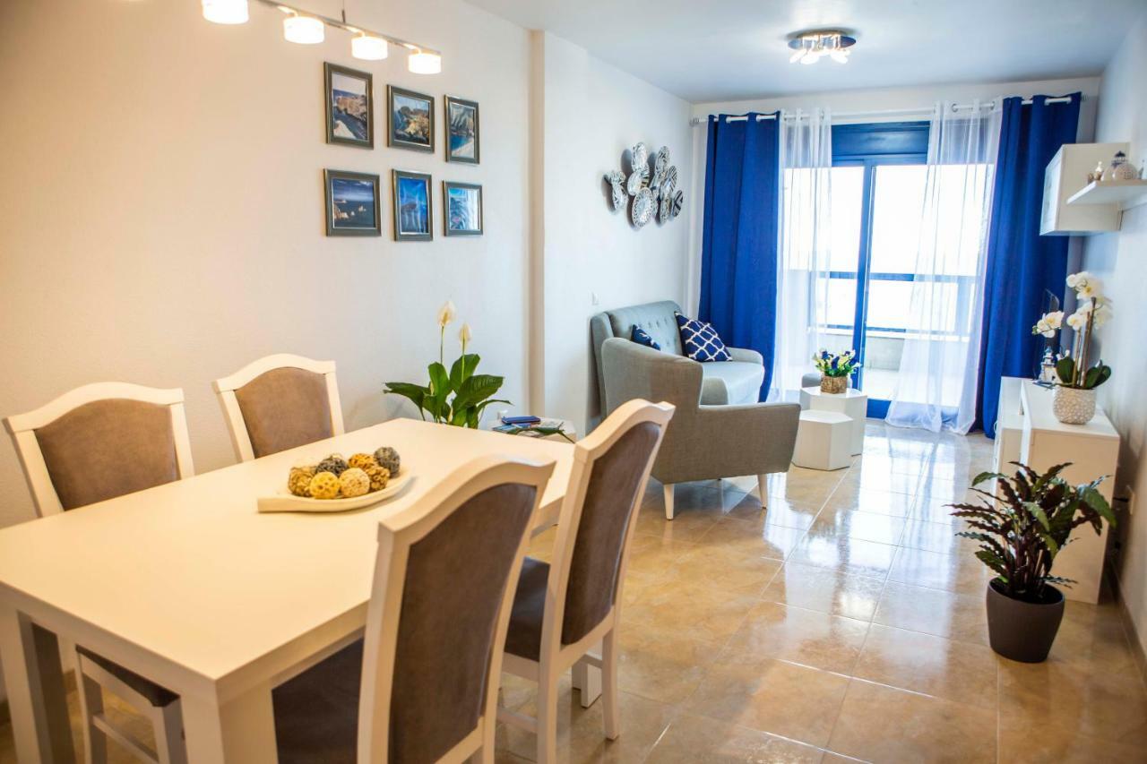 Apartment Las Sirenas, Wifi 100 Mb, Sea View Roquetas de Mar Luaran gambar